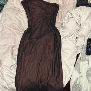 Elegant Black Strapless Dress